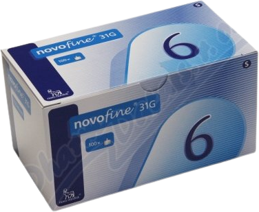 Novofine ihla 31Gx6mm 100 ks