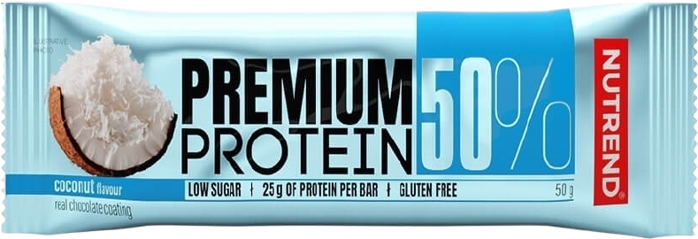Nutrend Premium Protein Bar 50% Kokos 50 g