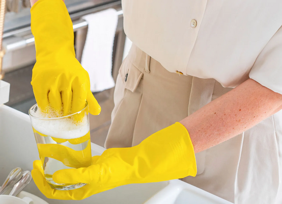 3M Scotch-Brite™ Univerzálne rukavice, veľkosť M, citrónová vôňa