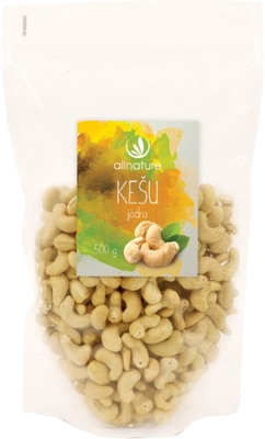 Allnature Kešu jadrá, 1 x 500 g