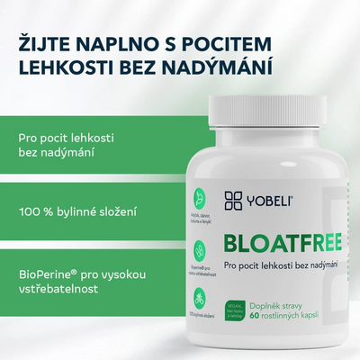 Lobey Yobeli Bloatfree - Komplex proti nadúvaniu 60 kapsúl