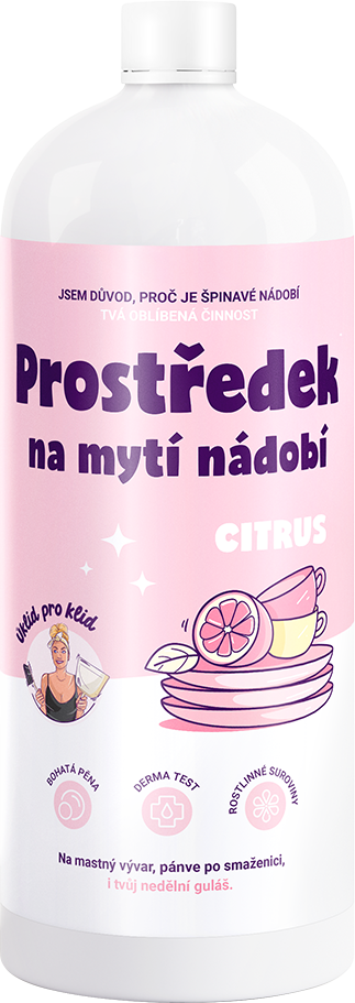 Úklid pro klid Prostriedok na umývanie riadu Citrus 1 l