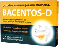 BACENTOS-D orálne probiotikum 20 tabliet