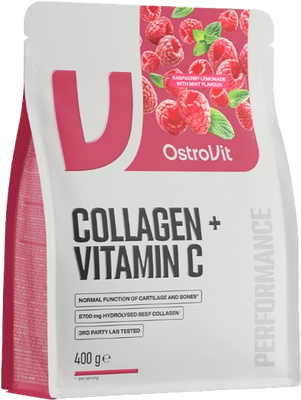OstroVit Kolagén + Vitamín C malina 400 g