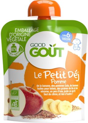 GOOD GOUT Le Petit Déj Pomme - Dès 6 mois - 70 g