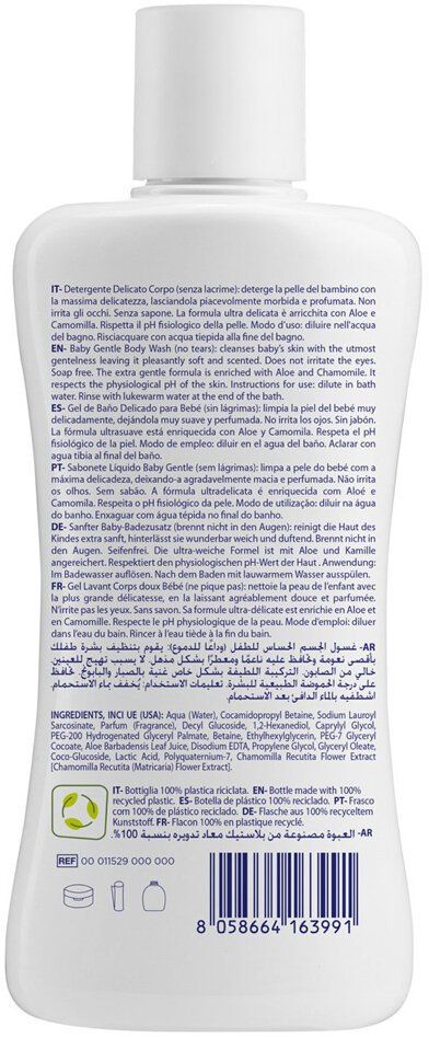 Chicco Šampón telový Natural Sensation s aloe a kamilkou, 0m+ 200 ml