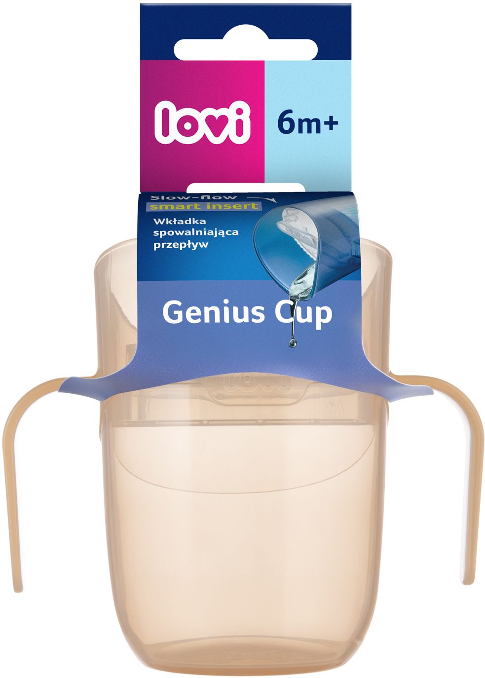 LOVI Hrnček tréningový GENIUS Nude 150 ml