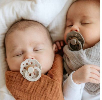 BIBS Boheme cumlíky z prírodného kaučuku Vanilla / Peach 2 ks