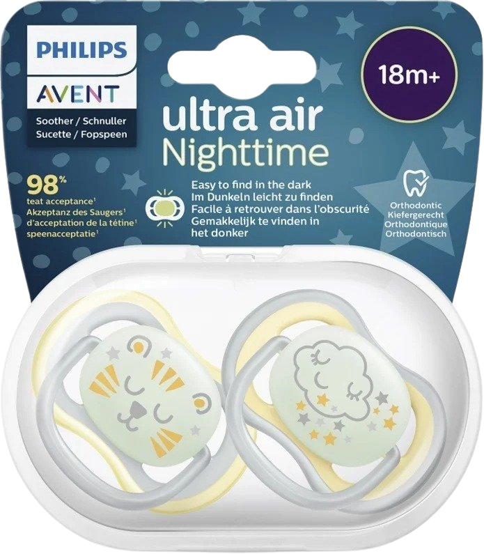 Philips Avent Cumlík Ultra air nočný 18m+ 2 ks