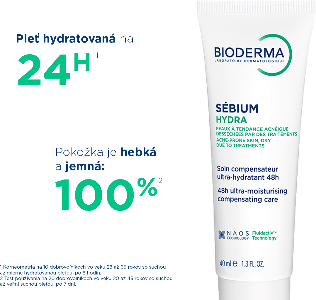 Bioderma Sébium Hydra hydratačný krém na akné 40 ml