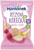 Hamánek BIO Ryžové kolieska Malina&Banán 35 g