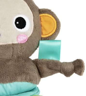 Bright Starts Hračka s melódiou na C krúžku Pull, Play & Boogie™ opice 0m+