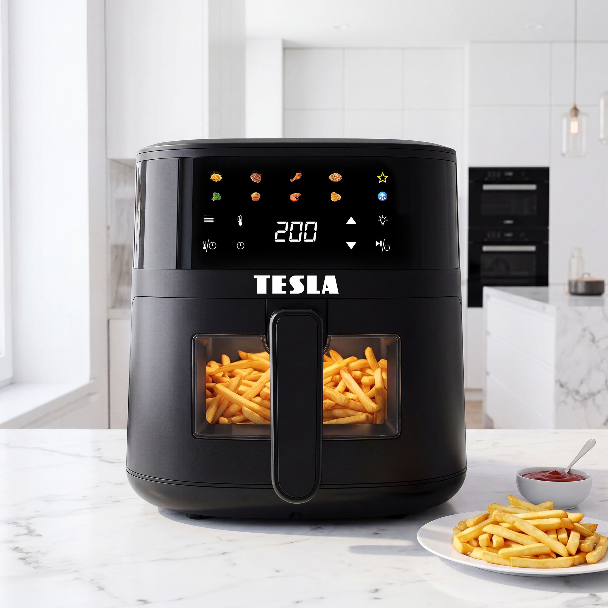 Tesla AirCook Q45 Pro-multifunkčná digitálna teplovzdušná fritéza