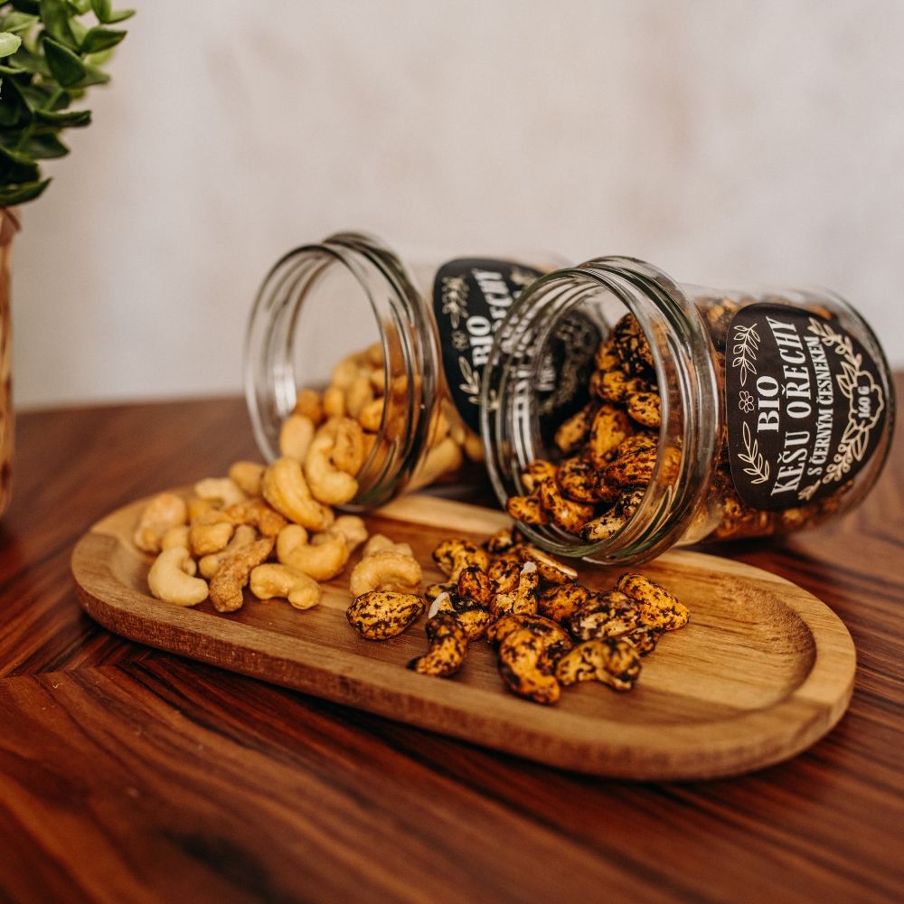 Natu Darčekový set BIO kešu orechov deluxe II., 2 x 160 g