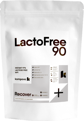 Kompava LactoFree 90 prášok, príchuť malina 500 g