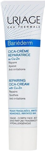 Uriage Reparatívny krém s obsahom medi a zinku Bariéderm Cica (Repairing Cica-Cream With Cu-Zn) 100 ml