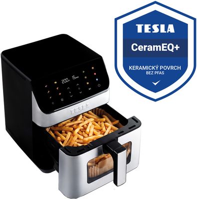 Tesla AirCook DualHeat QD65 XXL - multifunkčná duálna digitálna teplovzdušná fritéza
