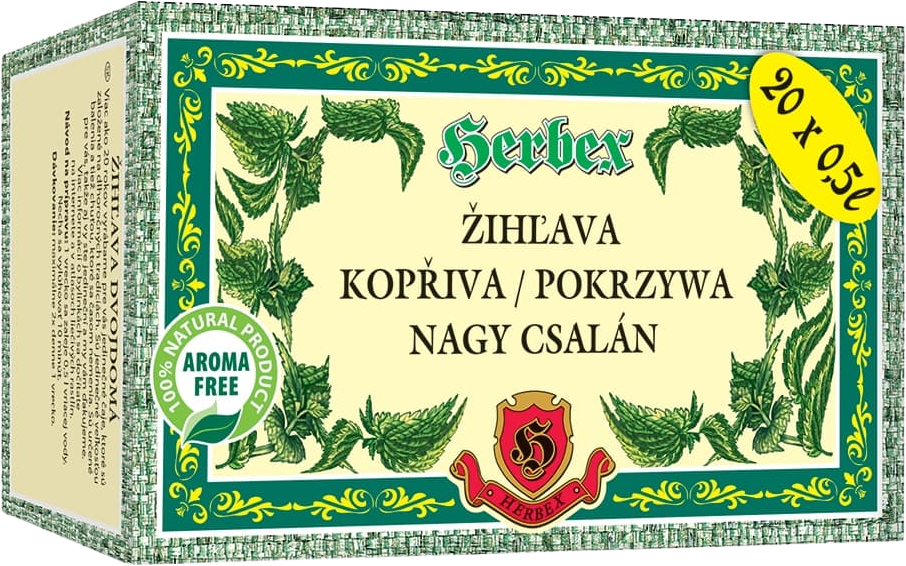 Herbex Žihľava Dvojdomá bylinný čaj 20 x 3 g