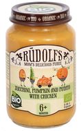 Allnature Rudolfs BIO cuketa, tekvica, zemiaky s kuracím mäsom 190 g