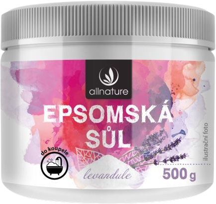 Allnature Epsomská sůl Levandule 500 g