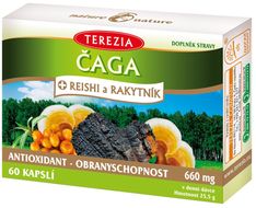 Terezia Čaga + reishi a rakytník 60 kapsúl