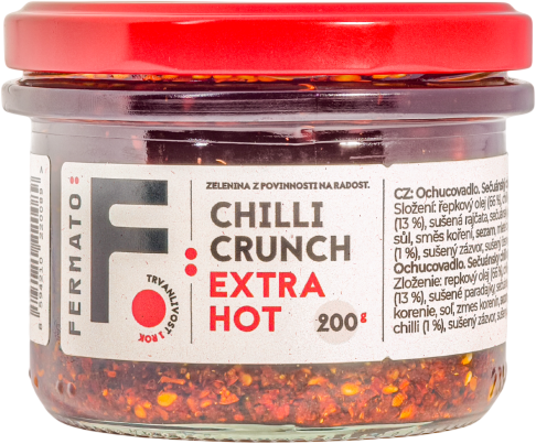 Fermato Sečuánsky chilli olej - Crunch Extra Hot 200 g