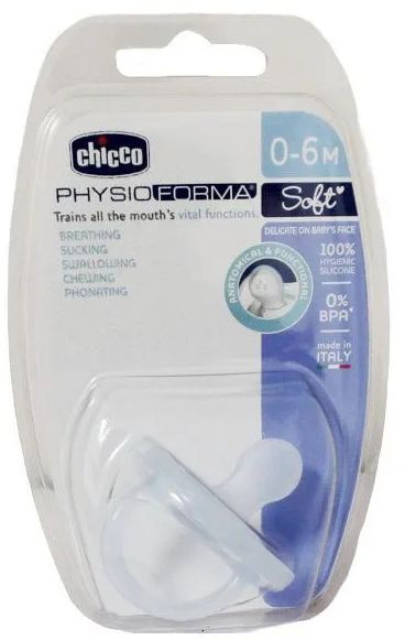 Chicco Cumlík Physio celosilikónový 0-6m chlapec