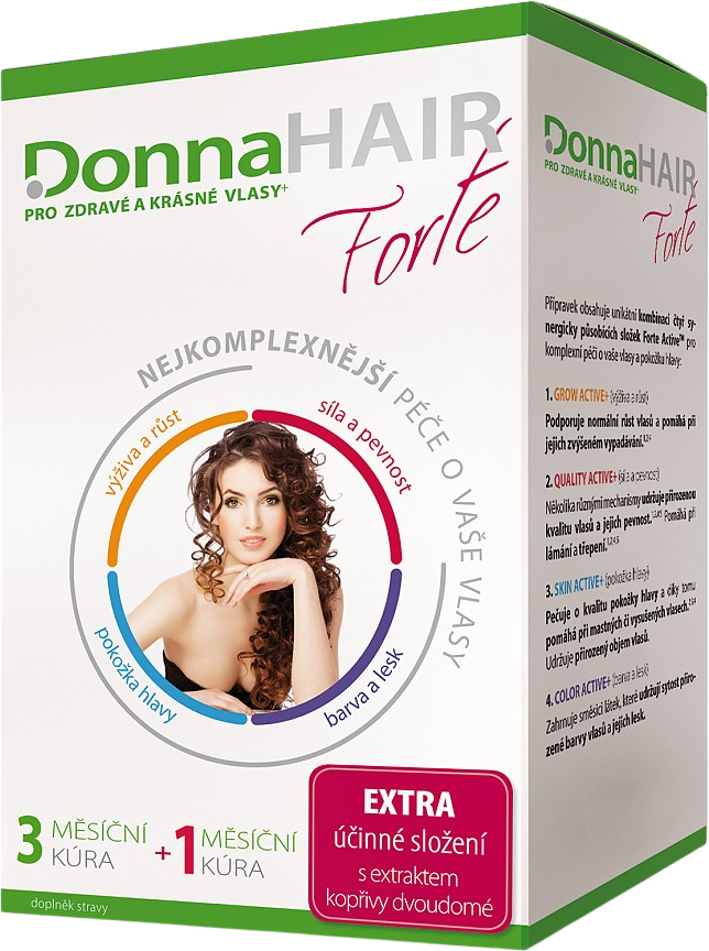Donna Hair Forte 4 mesačná kúra 120 tobolek