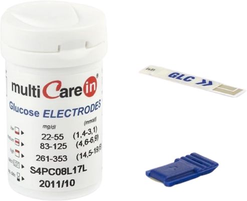 MultiCareln MultiCareIn Glucose Testovacie prúžky na meranie hladiny glukózy v krvi 50 ks