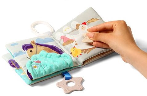 BabyOno Knižka senzorická Farm 0m+