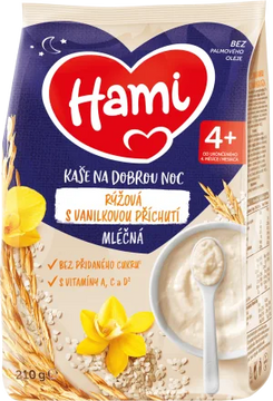 Hami Kaša mlečná - ryžová, vanilková 210 g