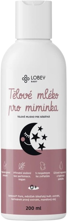Lobey Telové mlieko pre bábätka 200 ml