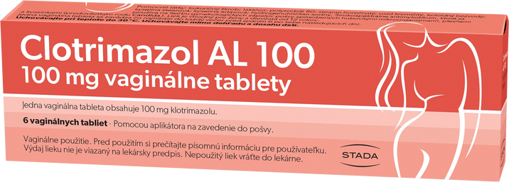 Clotrimazol AL 100 mg 6 tabliet