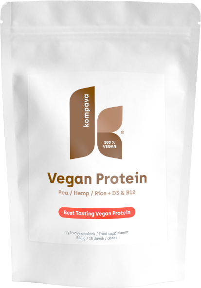 Kompava Vegan Protein čokoláda/pomaranč 525 g