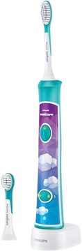 Philips Sonicare Zubná kefka pre deti elektrická Sonicare zelená s bluetooth HX6322/04