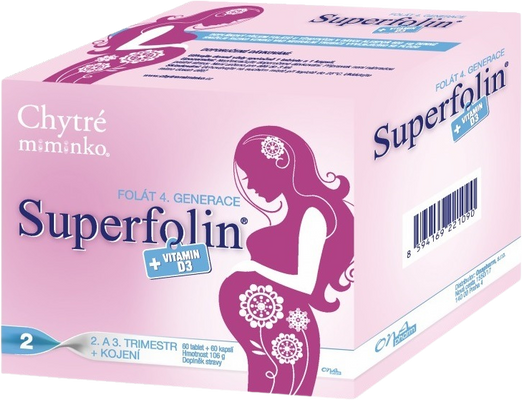 Chytré miminko Superfolin 2, 2 x 60 ks