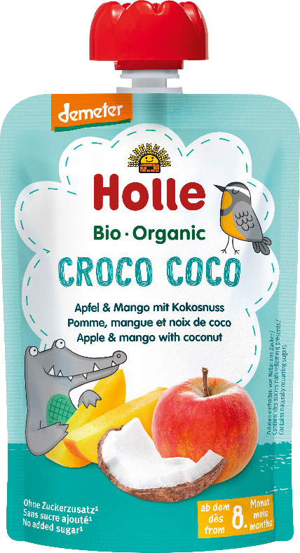 Holle Holle Bio Croco Coco kapsička - jablko s mangom a kokosom 100 g