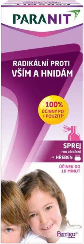 Paranit Radikálny proti všiam a hnidám, hrebeň + sprej 100 ml