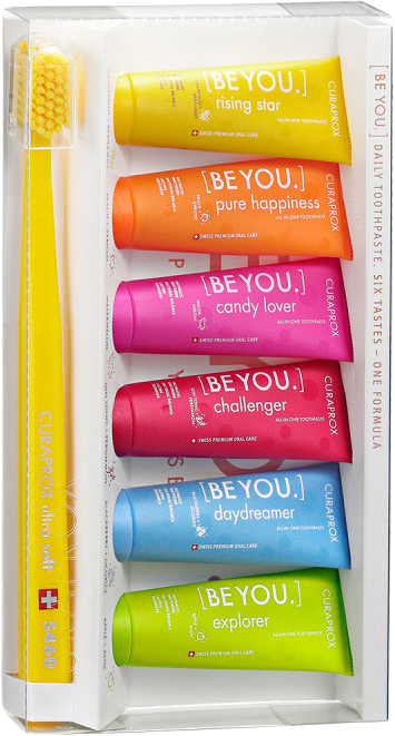 Curaprox BE YOU 6-pack zubná pasta + zubná kefka CS 5460 6 x 10 ml