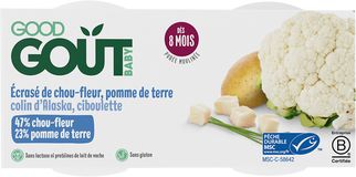 Good Goût BIO Treska pestrá s karfiolom a zemiačiky 2 x 190 g