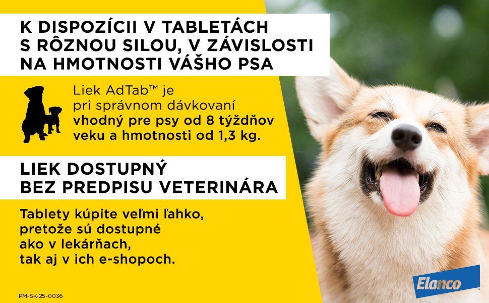 AdTab 450mg Žuvacia tableta pre psov 11-22kg