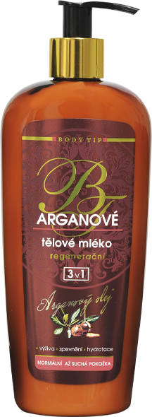 Body Tip Telové mlieko s arganovým olejom 400 ml