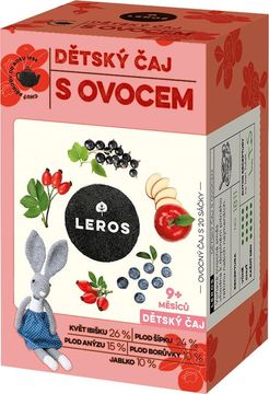 Leros detský čaj s ovocím 20 x 2 g