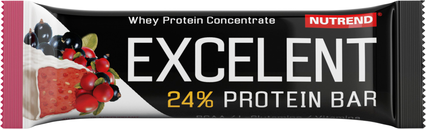 Nutrend EXCELENT protein bar čierna ríbezľa s brusinkami 85 g