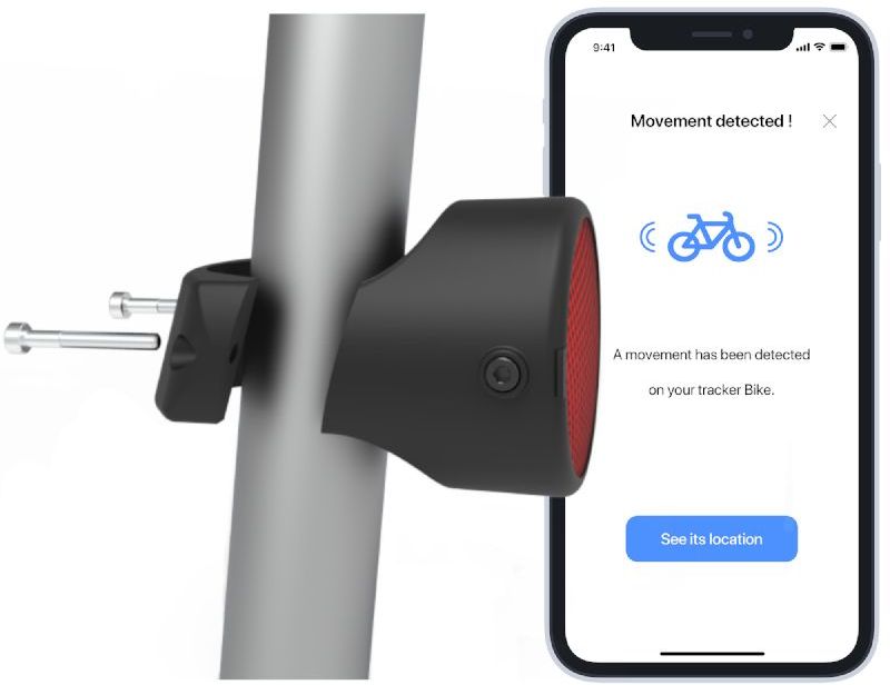 Invoxia Bike Tracker - alarm na bicykel s GPS lokátorom