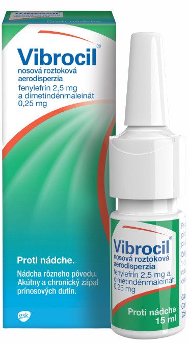 Vibrocil nosný sprej na alergickú nádchu 15 ml