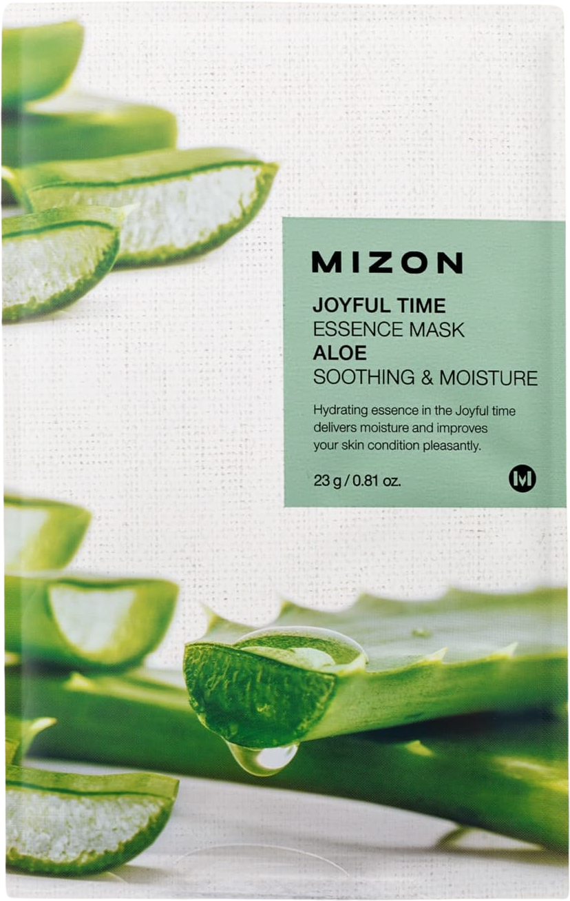 Mizon Joyful Time aloe vera plátienková maska na upokojenie a hydratáciu 23 g