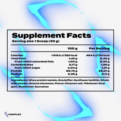 Complex CFM Whey Protein Isolate - Coconut Milk 1000 g