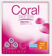 Coral Sesnse Coral Sense Maxi vložky inkontinenčné, pre ženy, 41 cm, 30 ks 30 ks