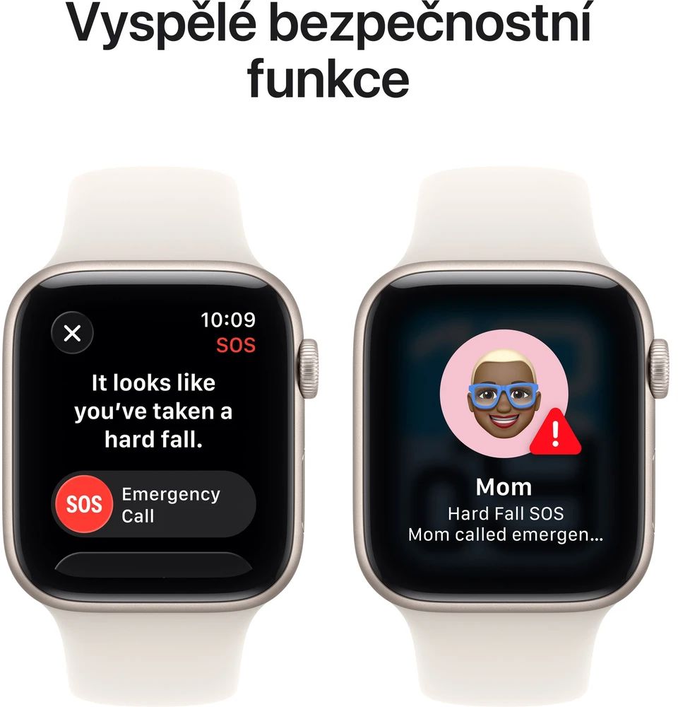 Apple Watch SE 3 44mm Hviezdne biely hliník s hviezdne bielym športovým remienkom M/L